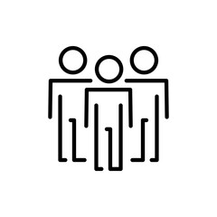 people icon vector. person sign and symbol. User Icon vector