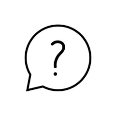 Question icon vector. question mark sign and symbol