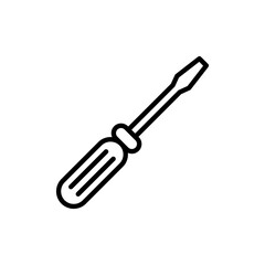 Screwdriver icon vector.tools sign and symbol