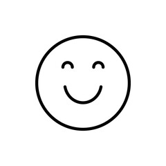 Smile icon vector. smile emoticon icon. feedback sign and symbol