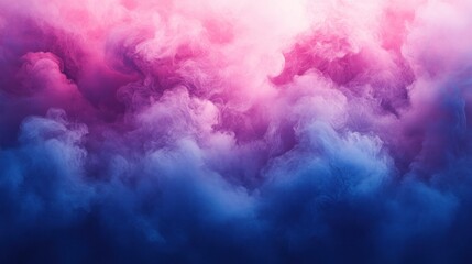Dreamy Nebula: Ethereal Pink and Blue Smoke Abstract Background Texture