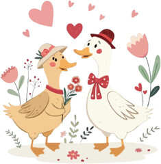 Ducks Couple valentine’s day
