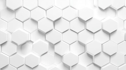 Fototapeta premium Abstract White Hexagon Pattern