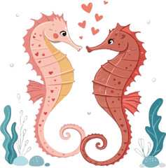 Seahorses Couple valentine’s day