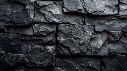 Rough dark gray stone wall texture with modern bright tones and blurred background, offering empty space for captions, symbolizing chaos and contrast between solidity and impermanence.

