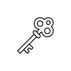 key icon thin line outline sign