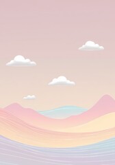 vector illustration of a summer landscape