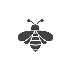 honey bee icon simple thin line vector