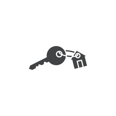 house key icon simple thin line vector