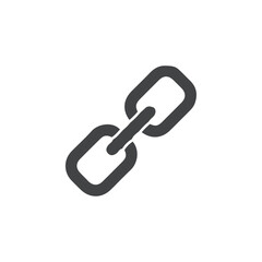 link icon vector symbol black and white
