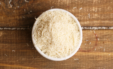 A bowl of katafi dough