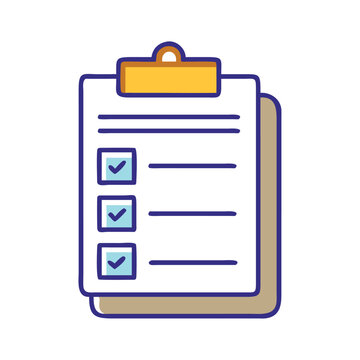 Travel checklist document illustration