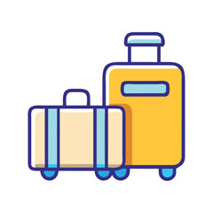 Luggage travel bag illustration
