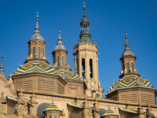 Obraz premium Basilica of Our Lady of Pilar, in Zaragoza. Aragon. Spain