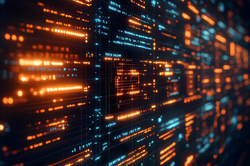 Abstract Digital Data Stream Background