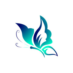 Fototapeta premium Colorful butterfly flying. A bright and picturesque butterfly with multi-colored wings. This shot conveys the beauty of nature and is ideal for use in projects related to nature, animals, summer seaso