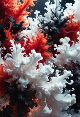 Abstract smoke background with beautiful colors