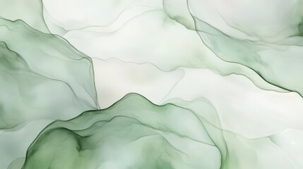 Dreamy Soft Green Watercolor Abstract Texture Background for Design Projects