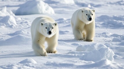 Polar bear encounter arctic region wildlife photography icy landscape close-up view conservation awareness