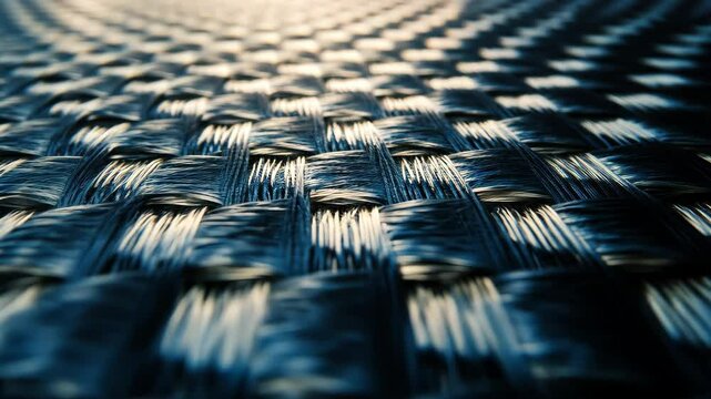 Textured carbon fiber pattern with reflective light; isolated background replaced with dark charcoal.