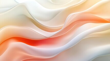 Smooth Abstract Waves Background in Pastel Multicolor Palette for Modern Design Projects