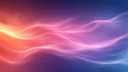 Fototapeta premium A vibrant and mesmerizing image of neon lines set against a starry backdrop.