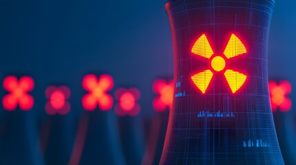 AI Technology Enhancing Efficiency in Energy Flow at a Modern Nuclear Power Plant Environment. Peak Energy, Generation, Optimization Concept