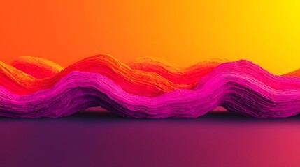 Captivating Energy Peaks and Troughs in a Vibrant Colorful Abstract Wave Formation. Peak Energy, Generation, Optimization Concept