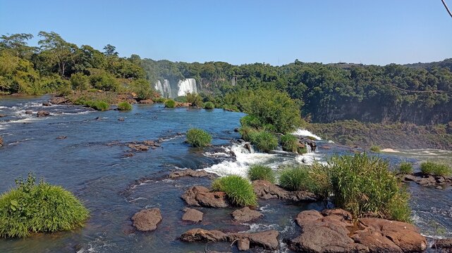 Embrace the Unmatched Panoramic Splendor of Iguazu Falls in Argentina, Where Every Glance Reveals a Symphony of Nature&rsquo;s Timeless Beauty and Power