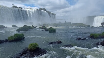 Unforgettable Panoramic Experience at Iguazu Falls, Brazil and Argentina, Immersed in Natural Grandeur
