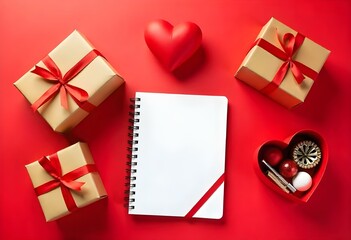 Love not book with gifts valentines day