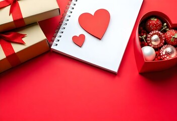 Love not book with gifts valentines day