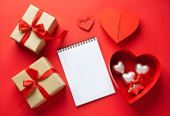 Love not book with gifts valentines day