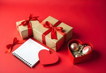 Love not book with gifts valentines day