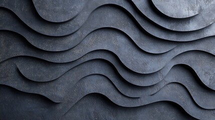 Fototapeta premium Abstract dark wave texture background