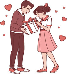 Couple valentine’s day