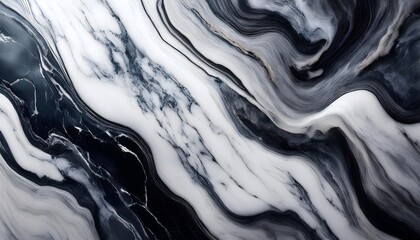 Obraz premium Abstract light black and silver marble flat surface, luxury background pattern