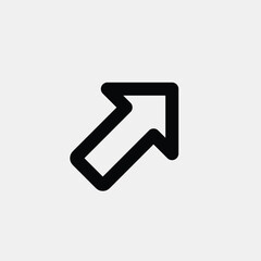 Up Left Arrow with Open Circle