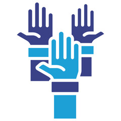 Fototapeta premium Raise Hand Icon