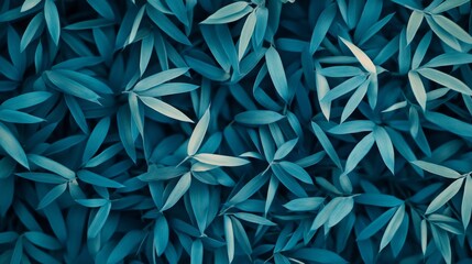 Teal leaves create a lush, textured background.  Nature's vibrant hues.