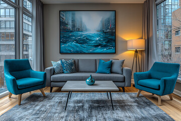  urban chic living room for newlyweds