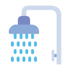 Fototapeta premium Shower water drops illustration