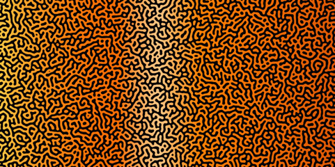 Abstract truing organic wallpaper Turing reaction diffusion monochrome seamless pattern .Monochrome Turing reaction background .Natural seamless line pattern. Linear design with biological shapes