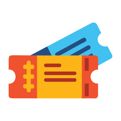 Water park entrance ticket illustration