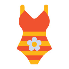 One piece swimsuit illustration
