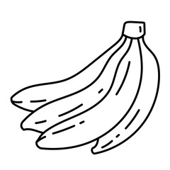 Banana line icon