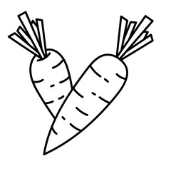 Carrot line icon