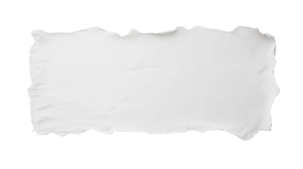 White Torn Paper Texture Background Design Element on transparent background