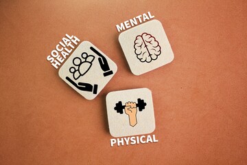 What are the 3 components of health? mental, physical and social health.