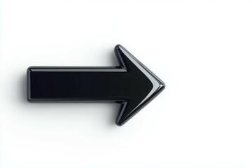 Fototapeta premium Black arrow pointing to the right